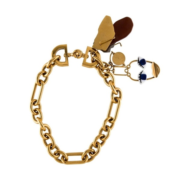 ⭐️Celine Abstract Face Collar Charm Necklace—STUNNING!! Excellent Condition! - Picture 2 of 12